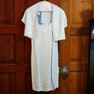 John Roberts blue dress